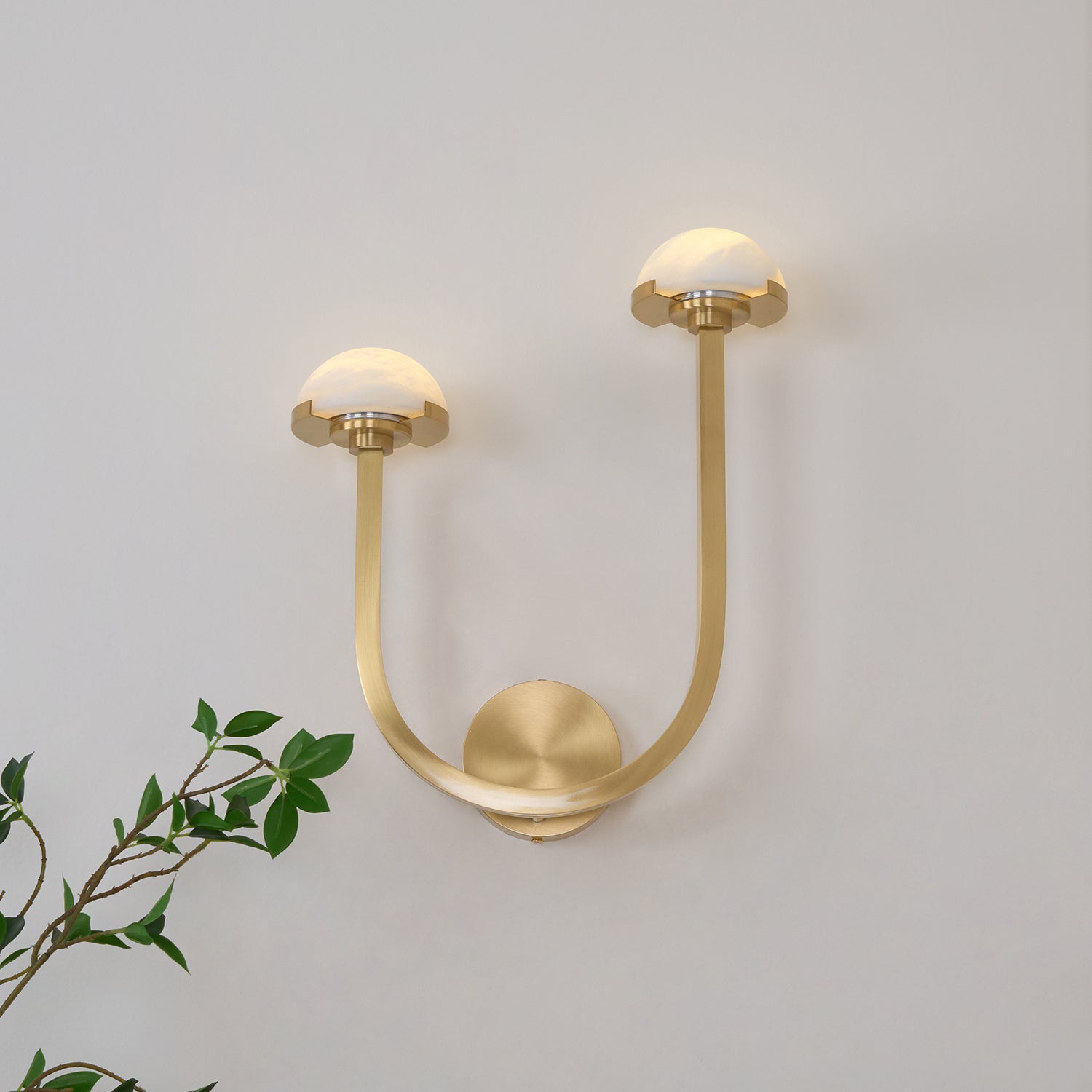 Vitalira Double Alabaster Wall Light