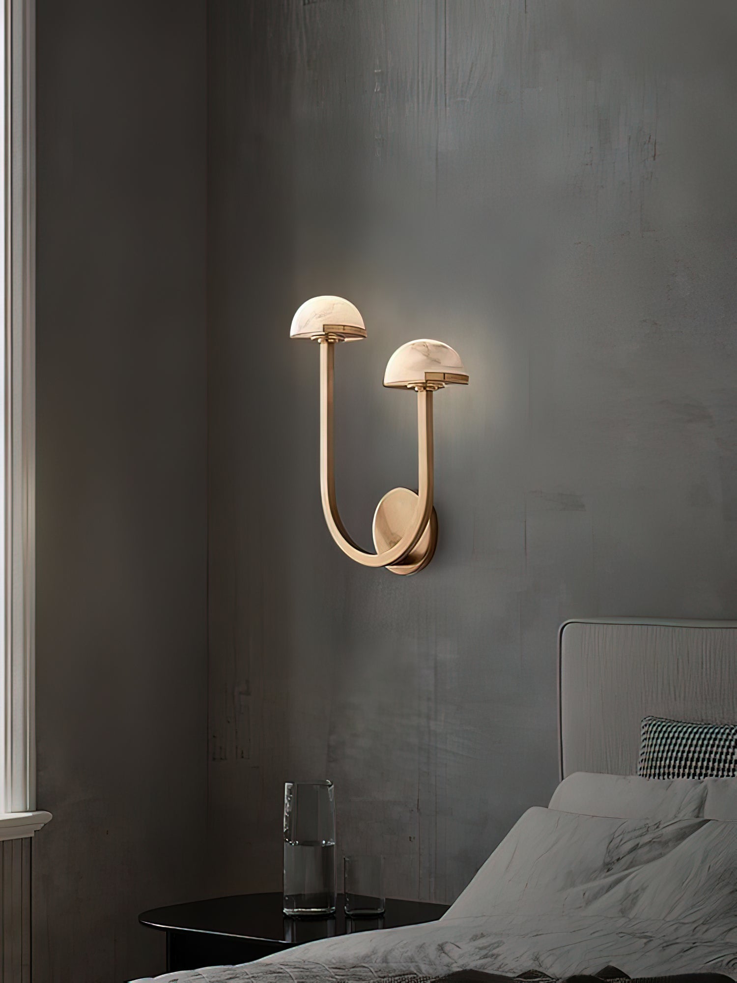 Vitalira Double Alabaster Wall Light
