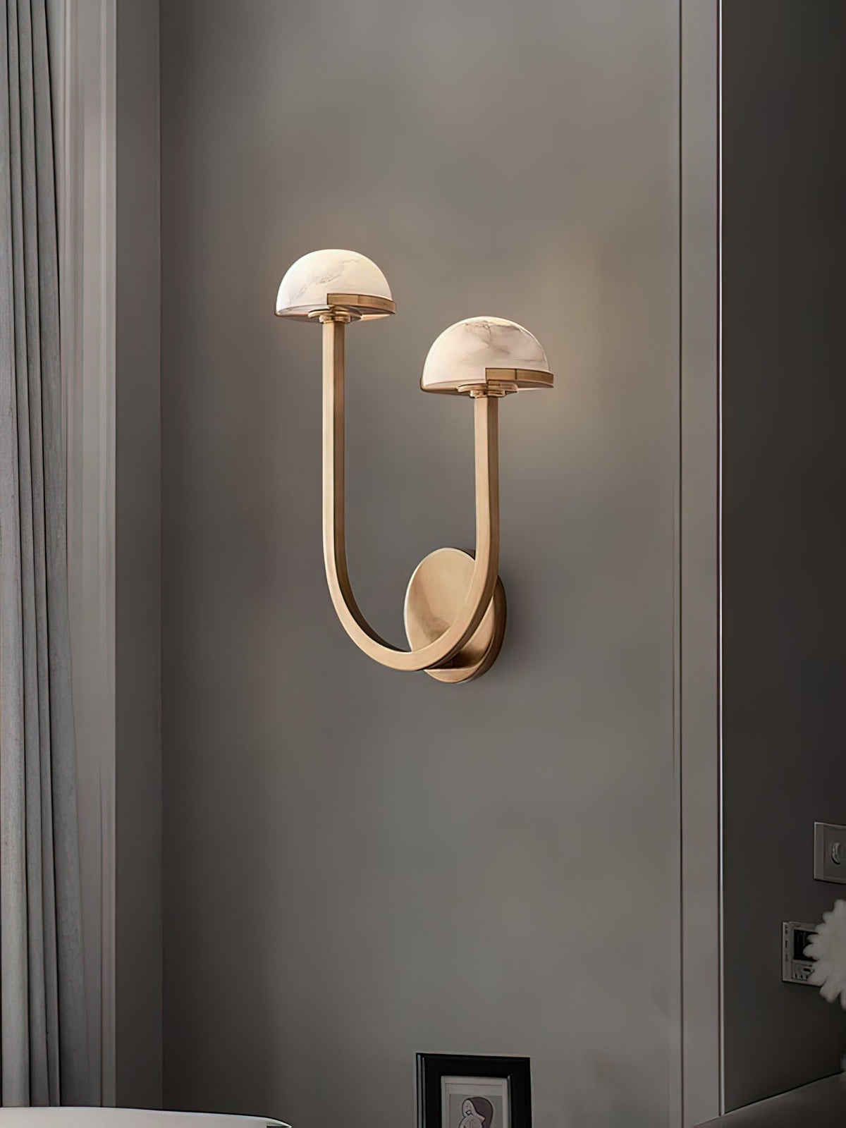 Vitalira Double Alabaster Wall Light