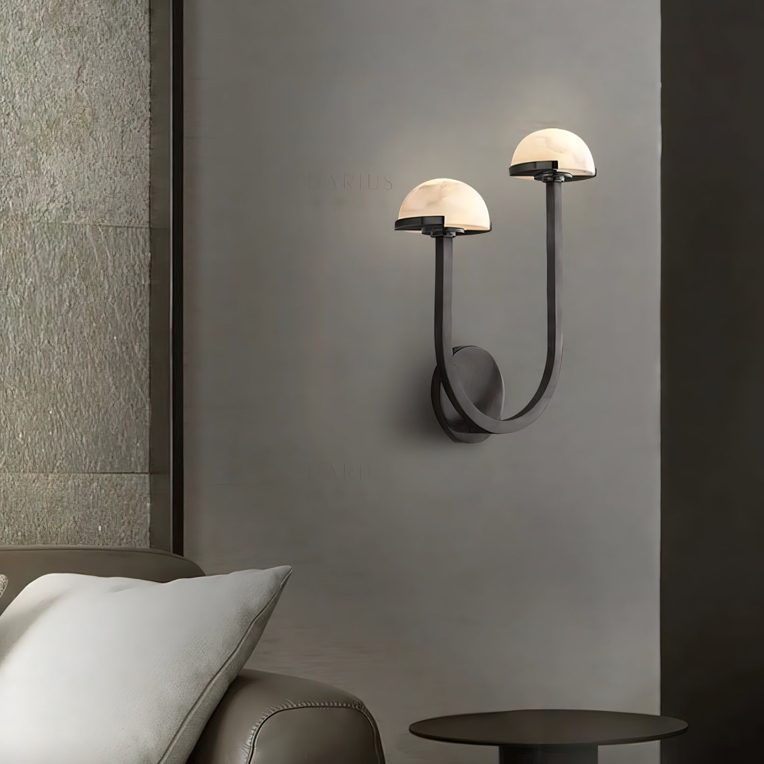 Vitalira Double Alabaster Wall Light - Neutral Decor