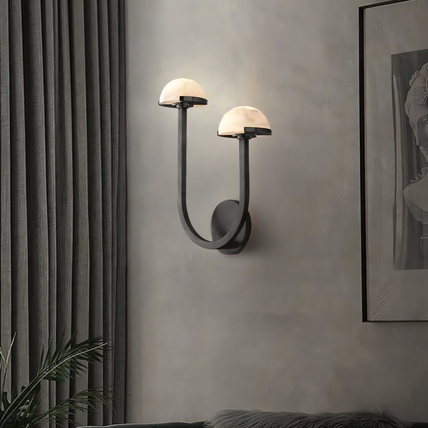 Vitalira Double Alabaster Wall Light