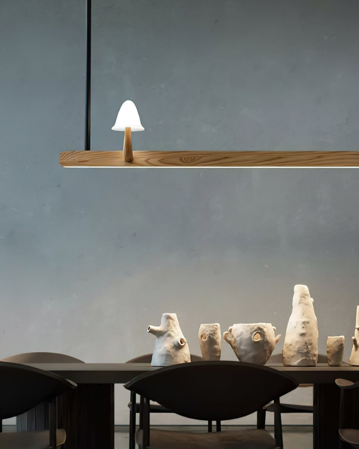 Aldalira Chandelier Mushroom Wooden Minimalist Modern