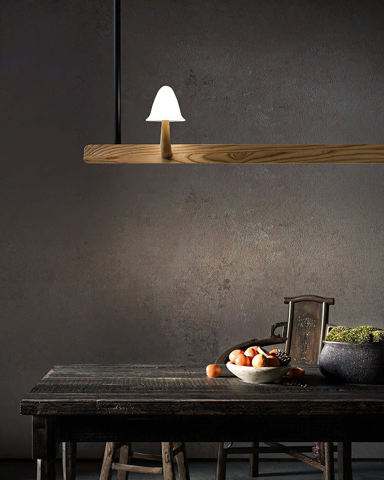 Aldalira Chandelier Mushroom Wooden Minimalist Modern