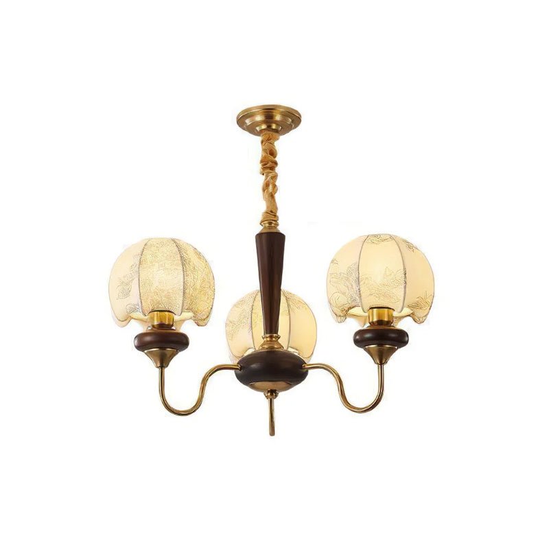 Orchid Vintage Fabric Chandelier