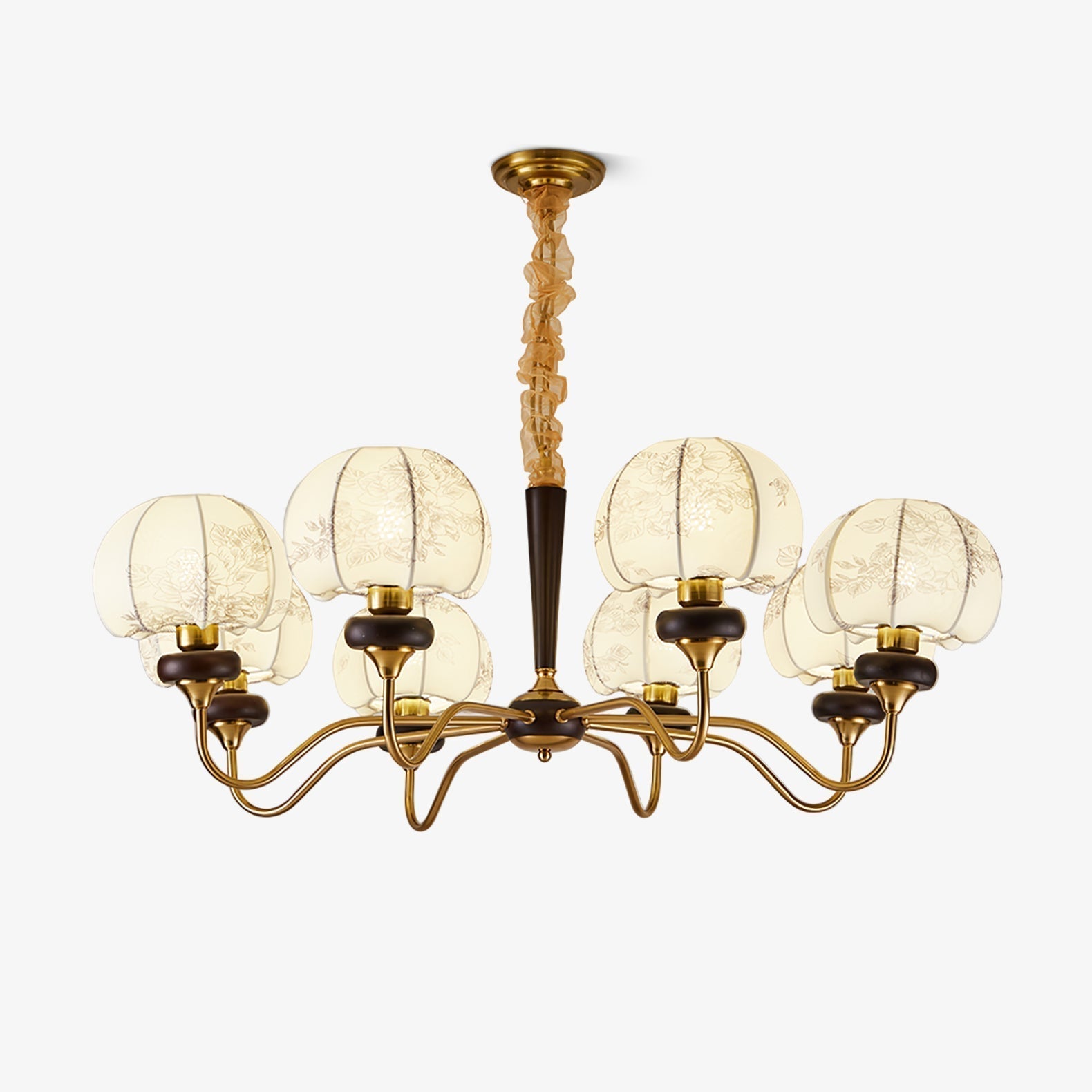 Orchid Vintage Fabric Chandelier