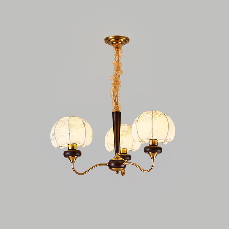 Orchid Vintage Fabric Chandelier