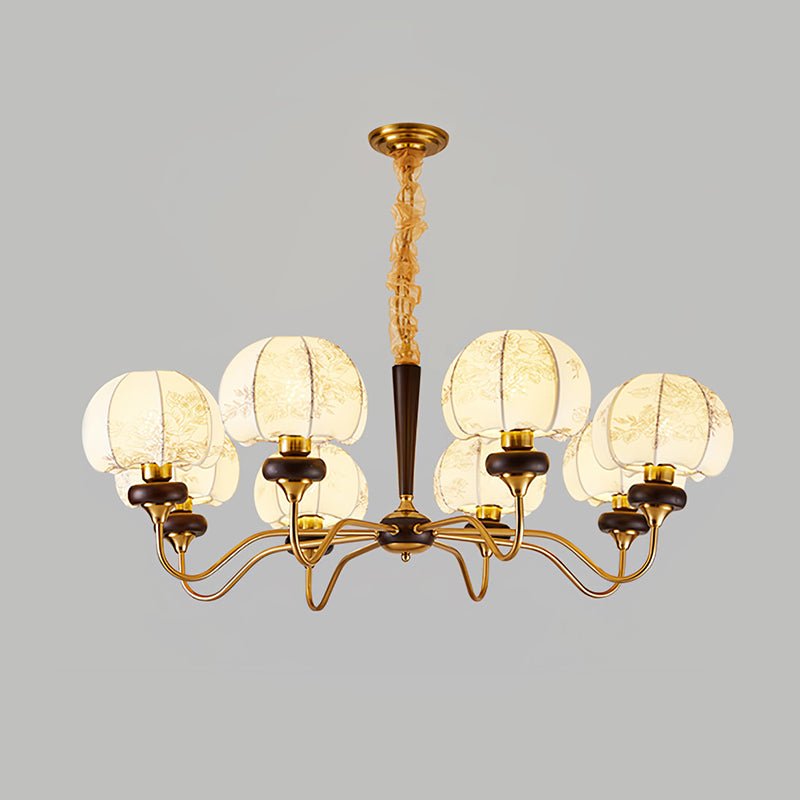 Orchid Vintage Fabric Chandelier