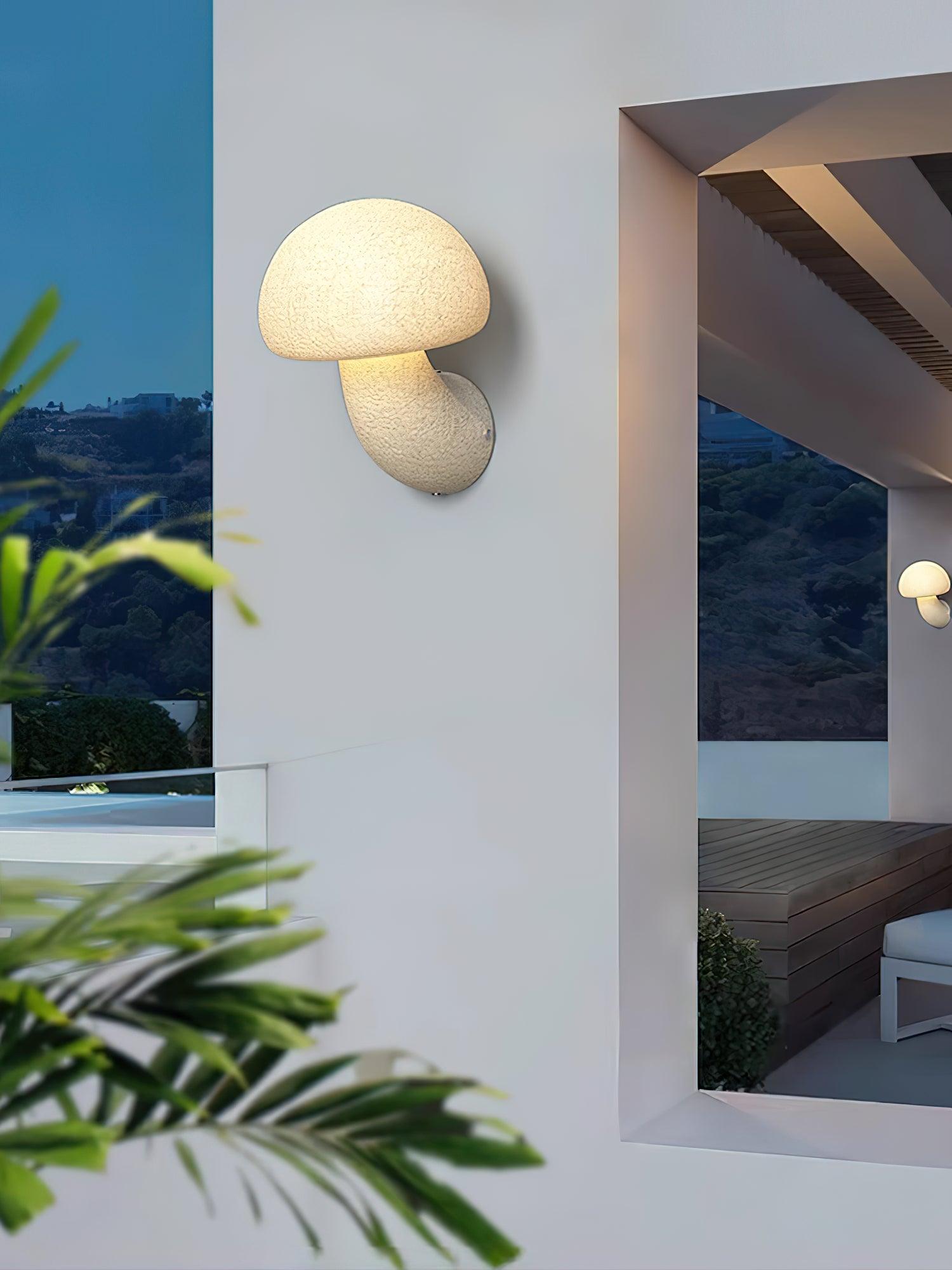 Mior Individual Creativity Mushroom Resin Wall Lamp