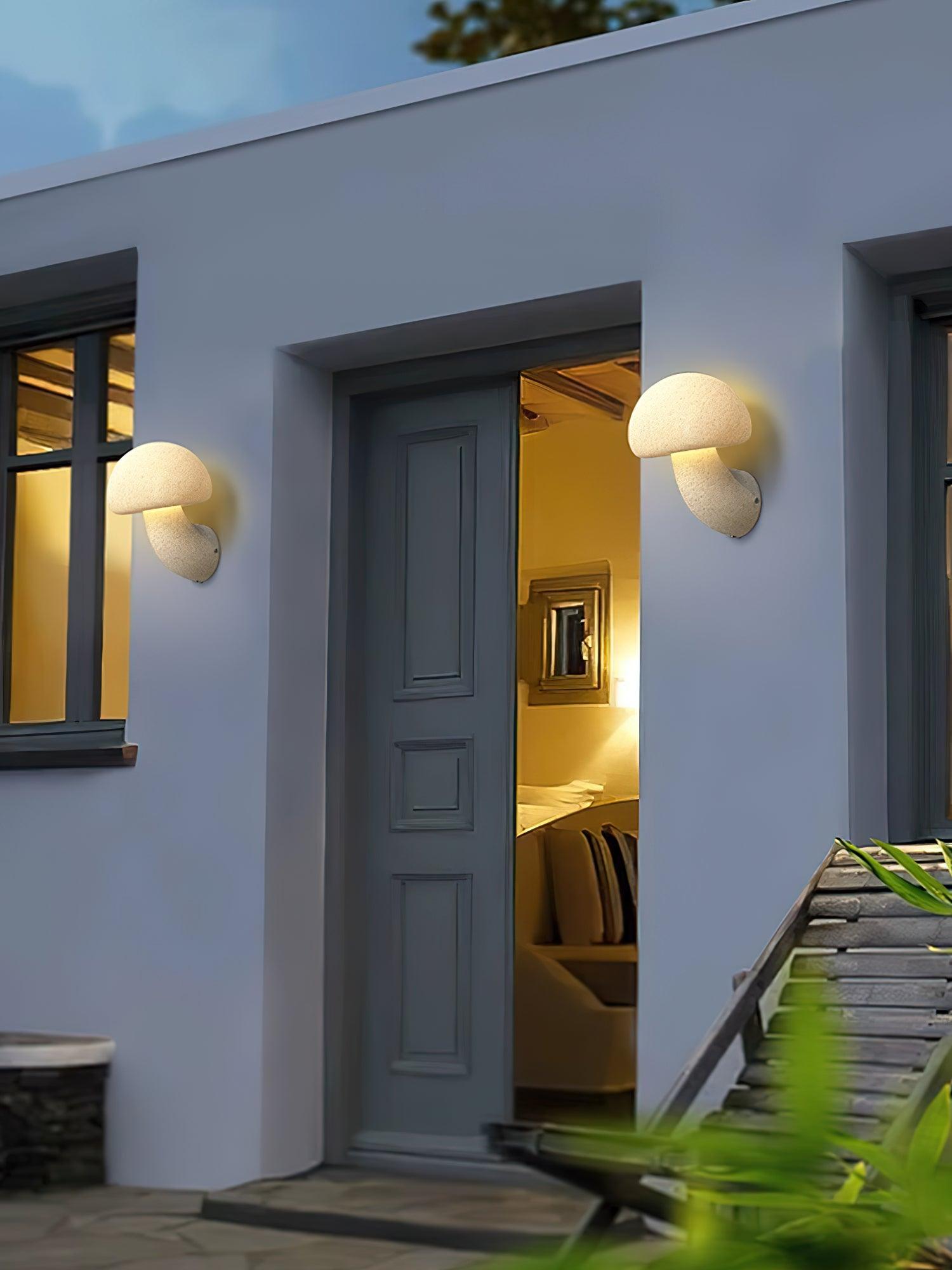 Mior Individual Creativity Mushroom Resin Wall Lamp