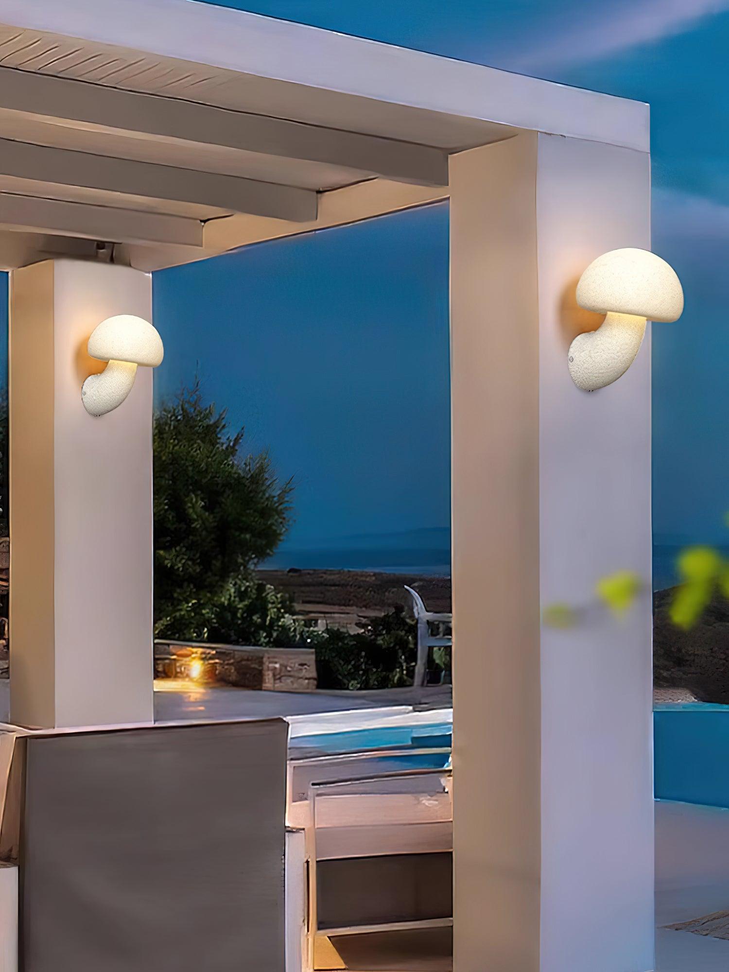 Mior Individual Creativity Mushroom Resin Wall Lamp