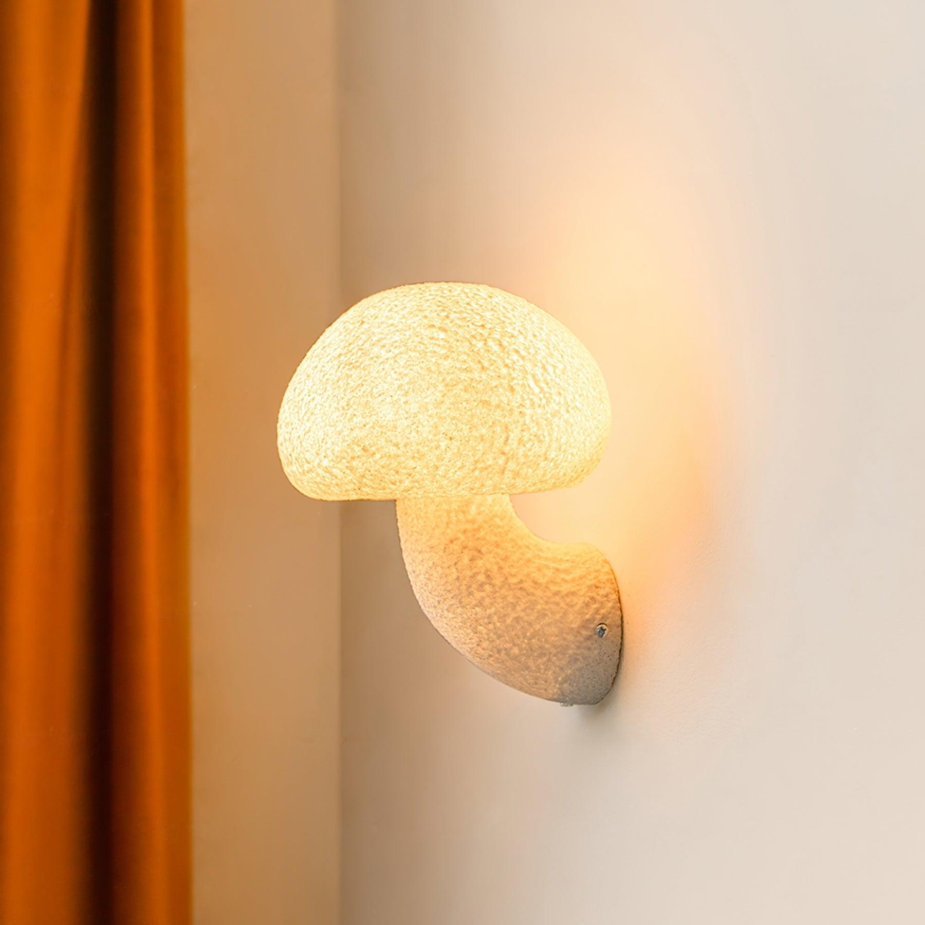 Mior Individual Creativity Mushroom Resin Wall Lamp