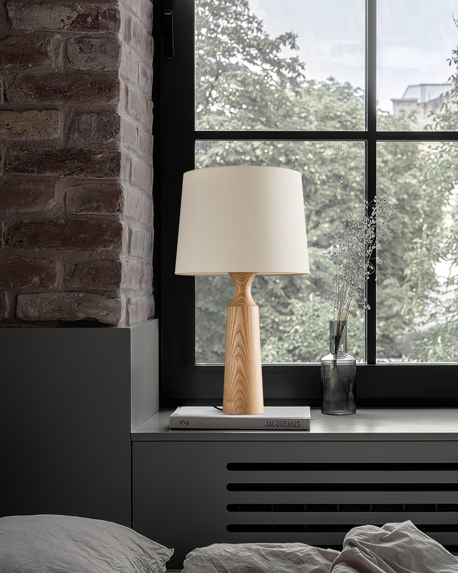 Harry Contemporary Wood Table Lamp