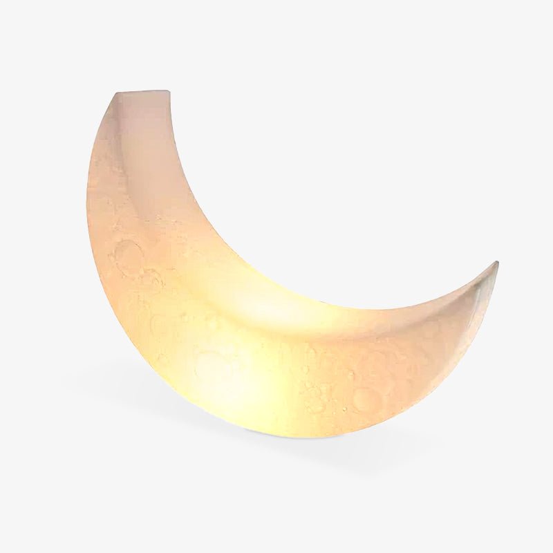 Zetheor Crescent Moon Resin Floor Lamp