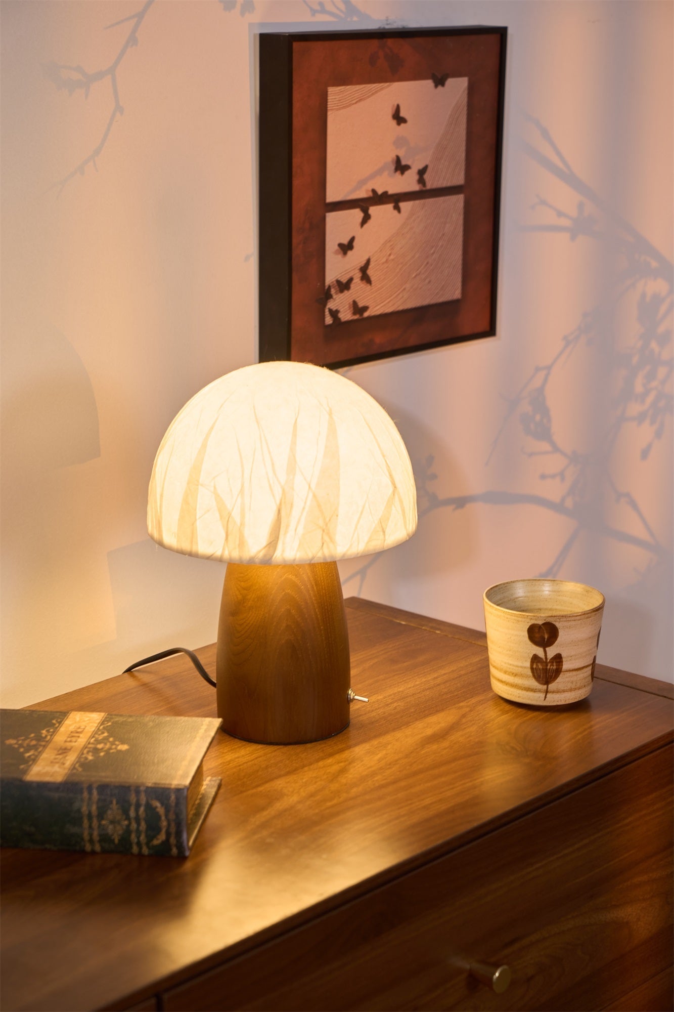 Nimbus Wood & Fabric Table Lamp