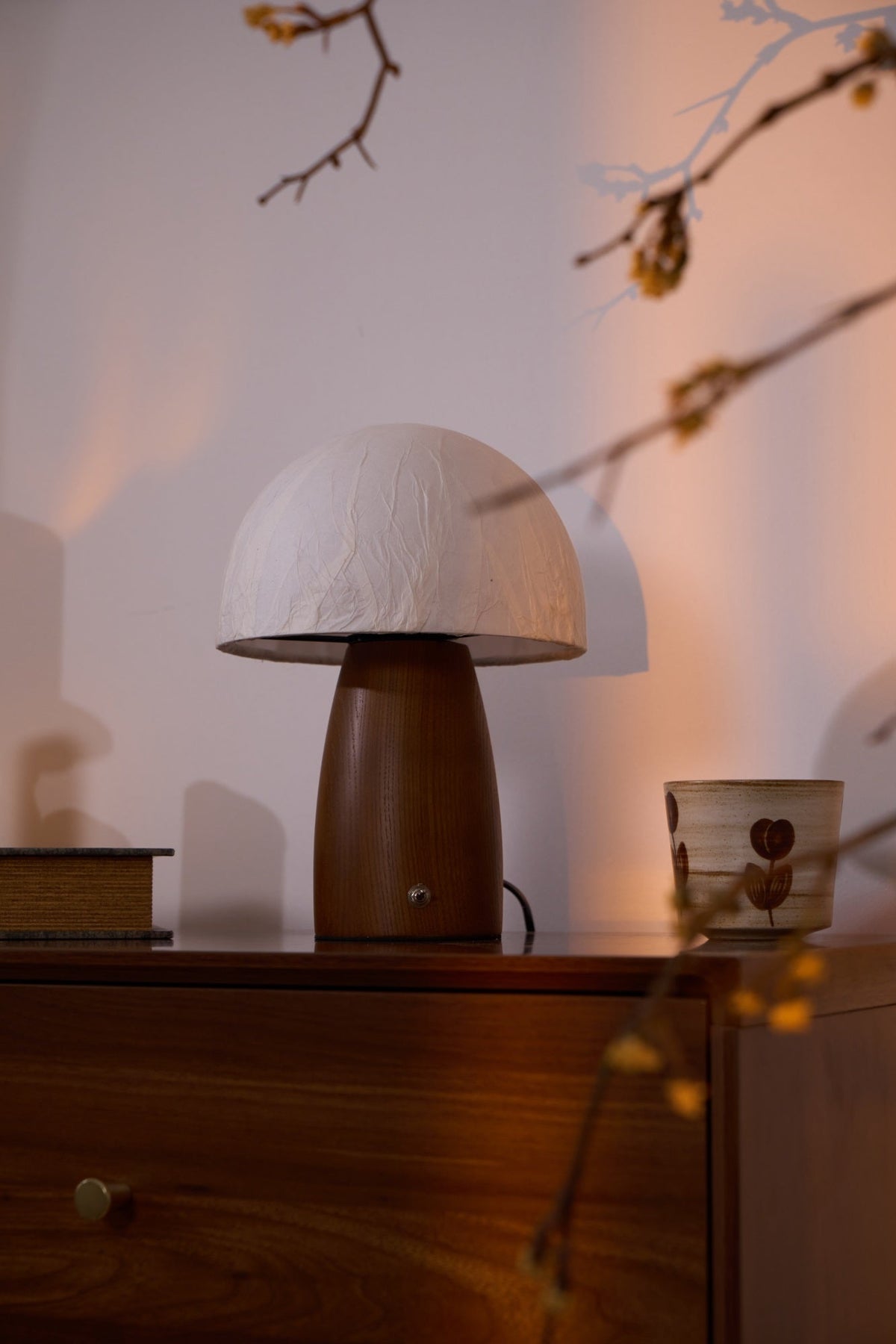 Nimbus Wood & Fabric Table Lamp