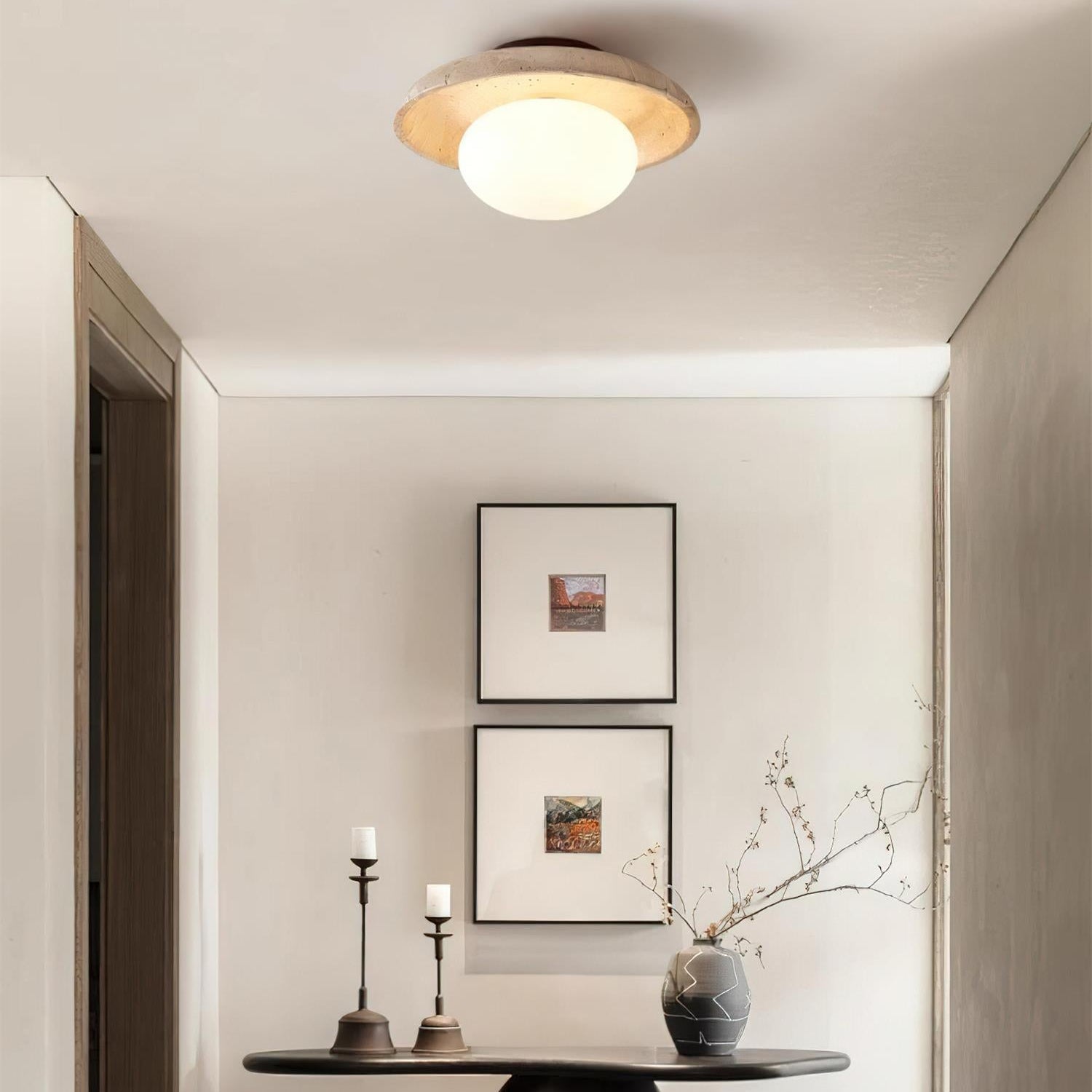 Mylie Travertine Ceiling Light - Neutral Decor