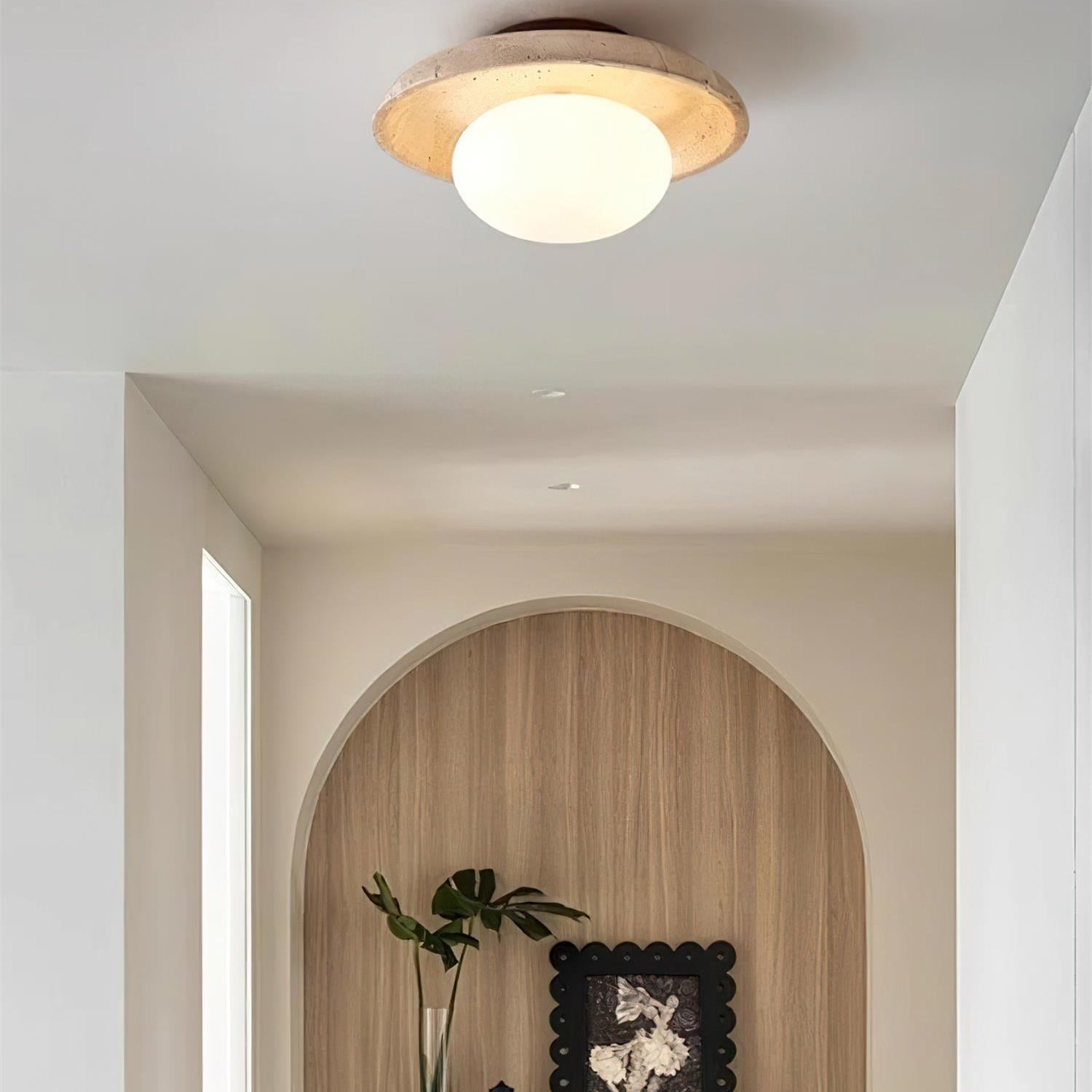 Mylie Travertine Ceiling Light - Neutral Decor