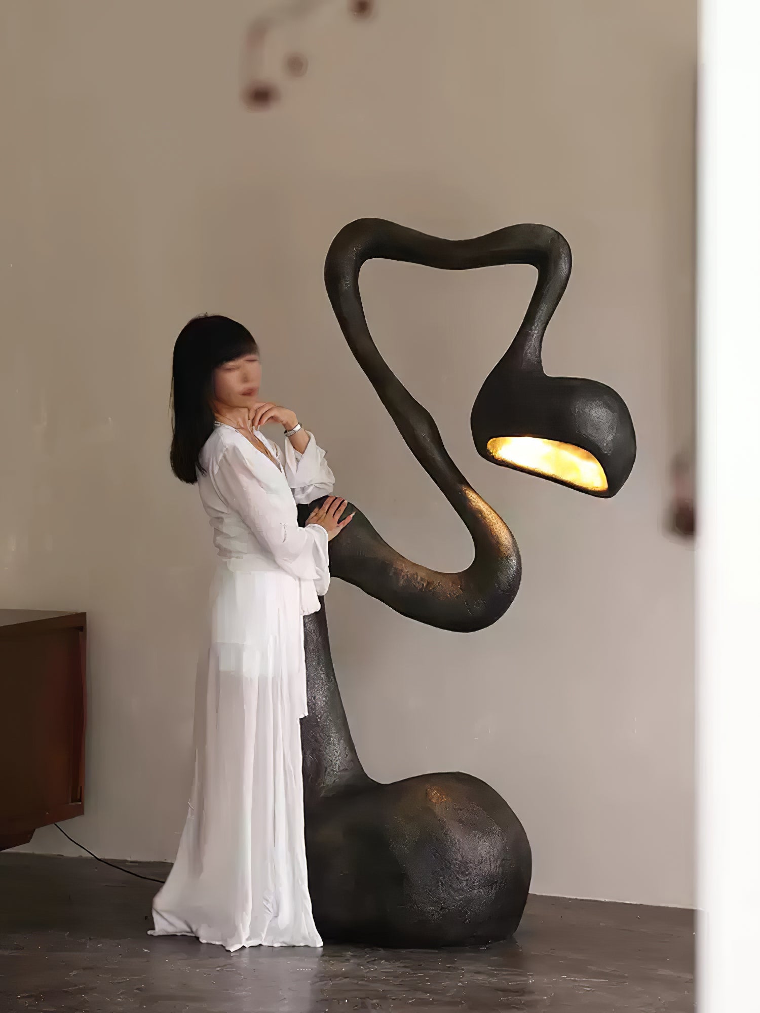 Olcarus Organic Ceramic Floor Lamp