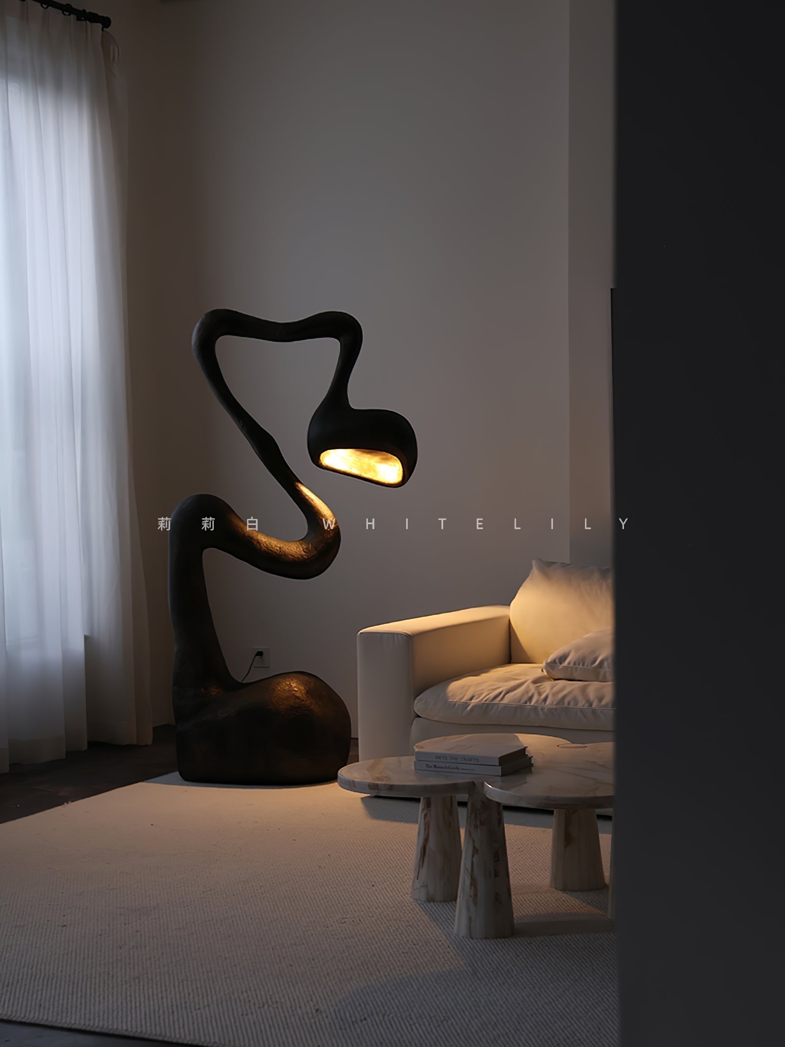 Olcarus Organic Ceramic Floor Lamp