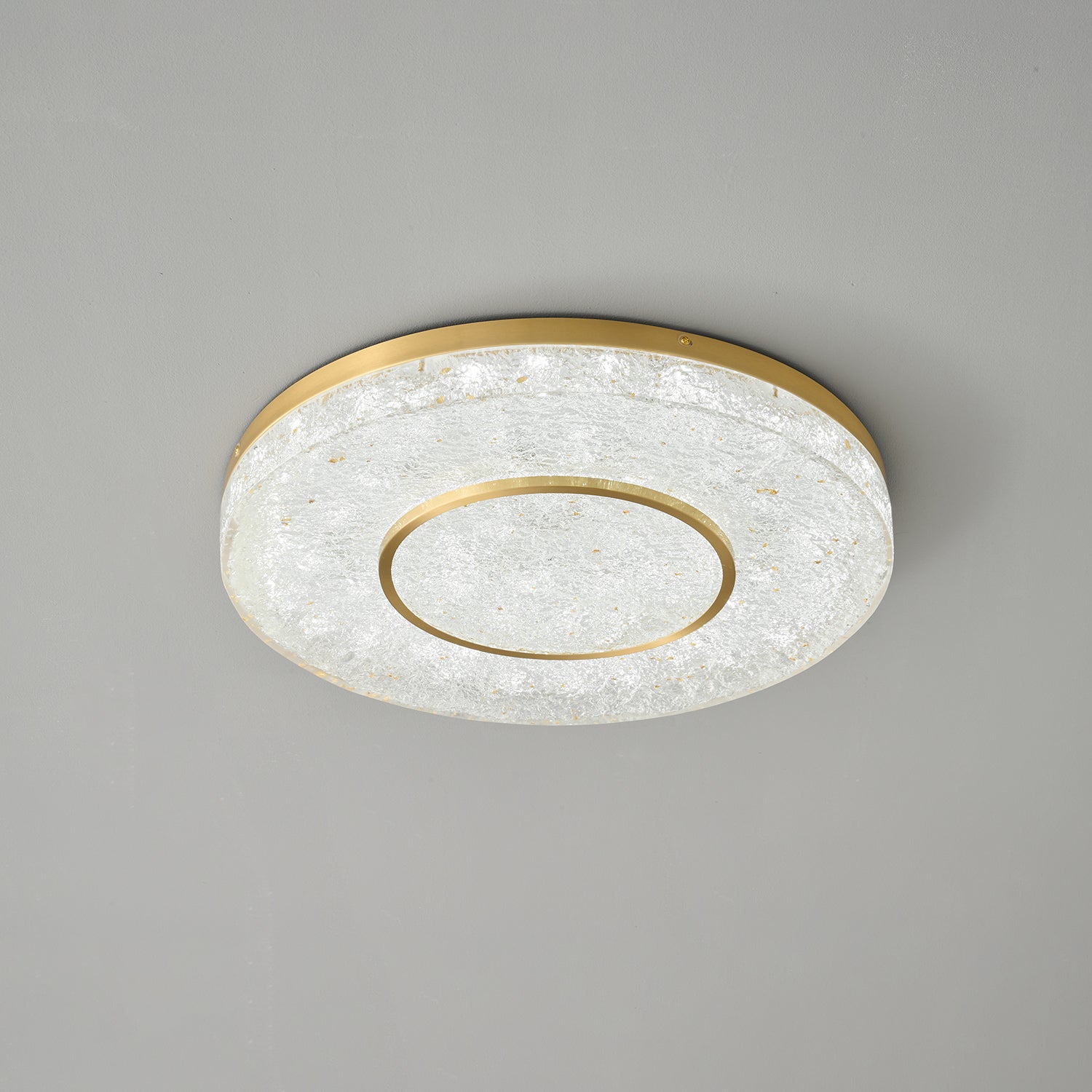 Auraora Ceiling Lamp Mysterious Circle Brass Resin