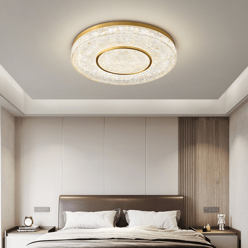 Auraora Ceiling Lamp Mysterious Circle Brass Resin
