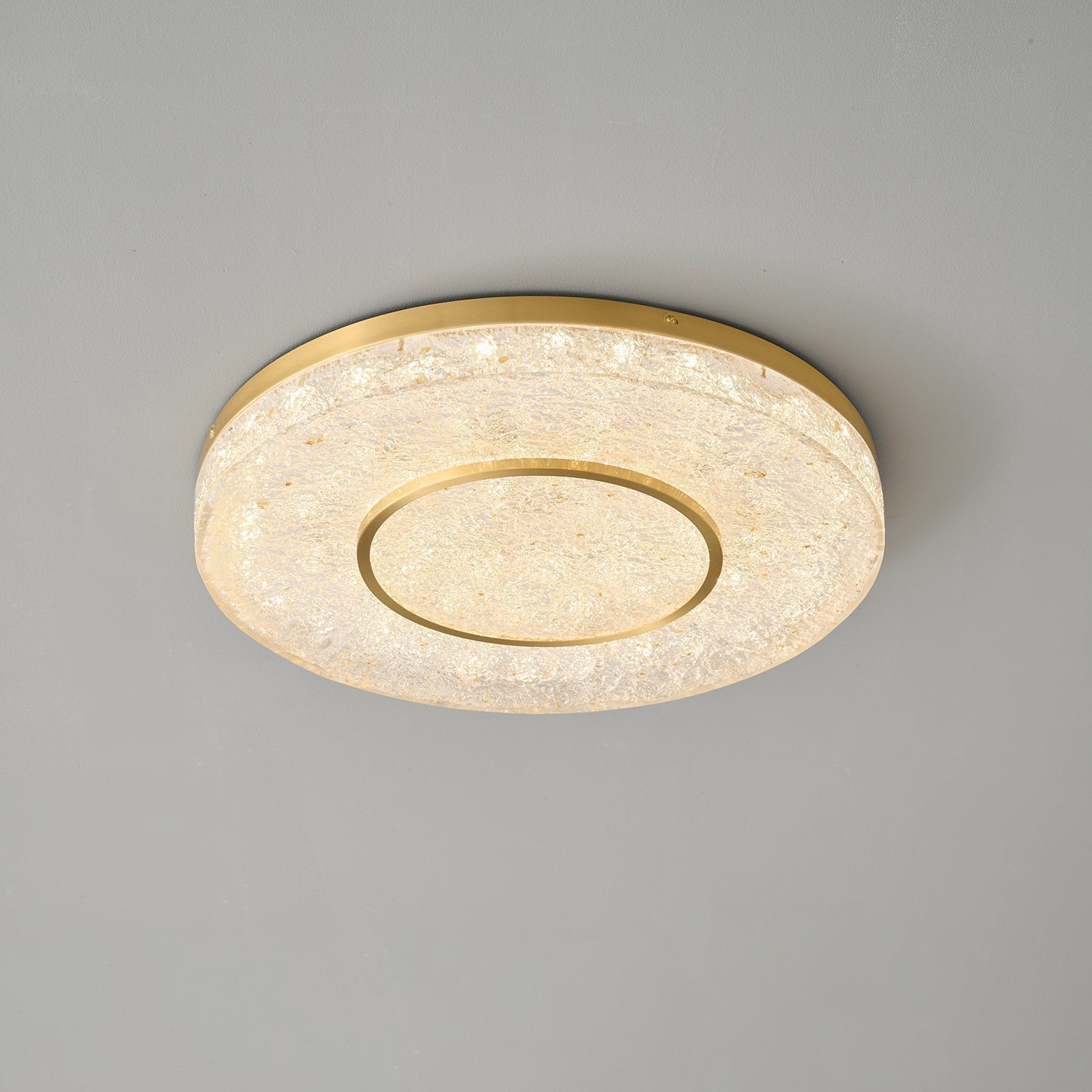 Auraora Ceiling Lamp Mysterious Circle Brass Resin