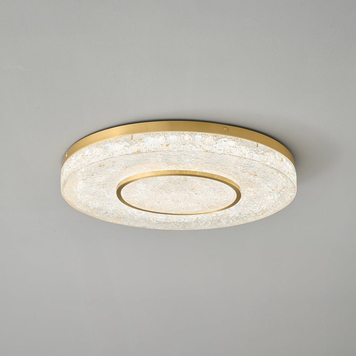 Auraora Ceiling Lamp Mysterious Circle Brass Resin
