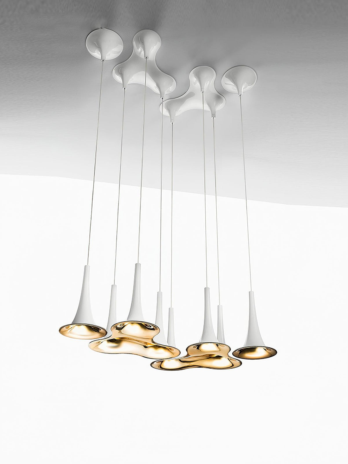 Rominex Pendant Lamp Acrylic Trumpet Shape Contemporary