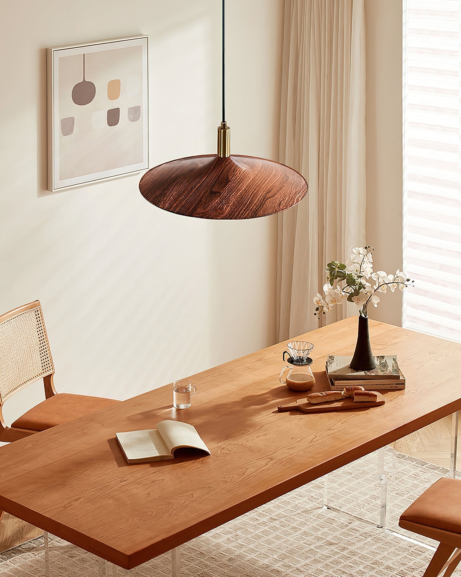 Veylo Adjustable Swing Arm Pendant Light - Neutral Decor