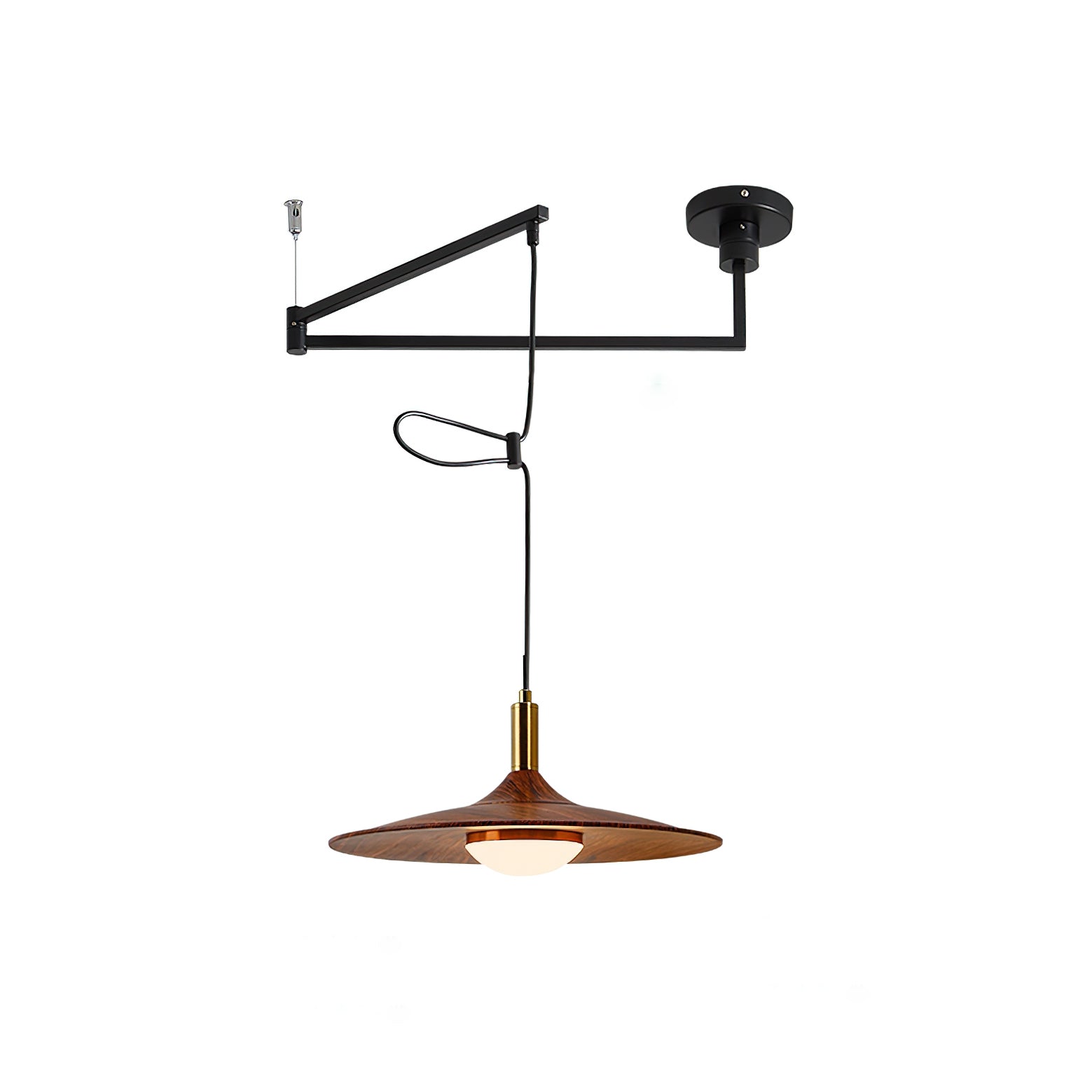 Veylo Adjustable Swing Arm Pendant Light - Neutral Decor