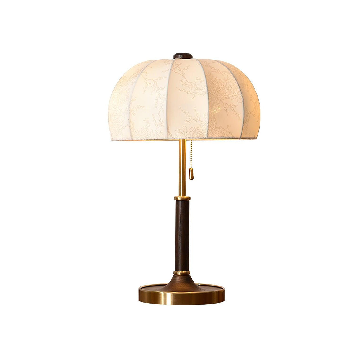 Nalemu Wood Fabric Retro Table Lamp