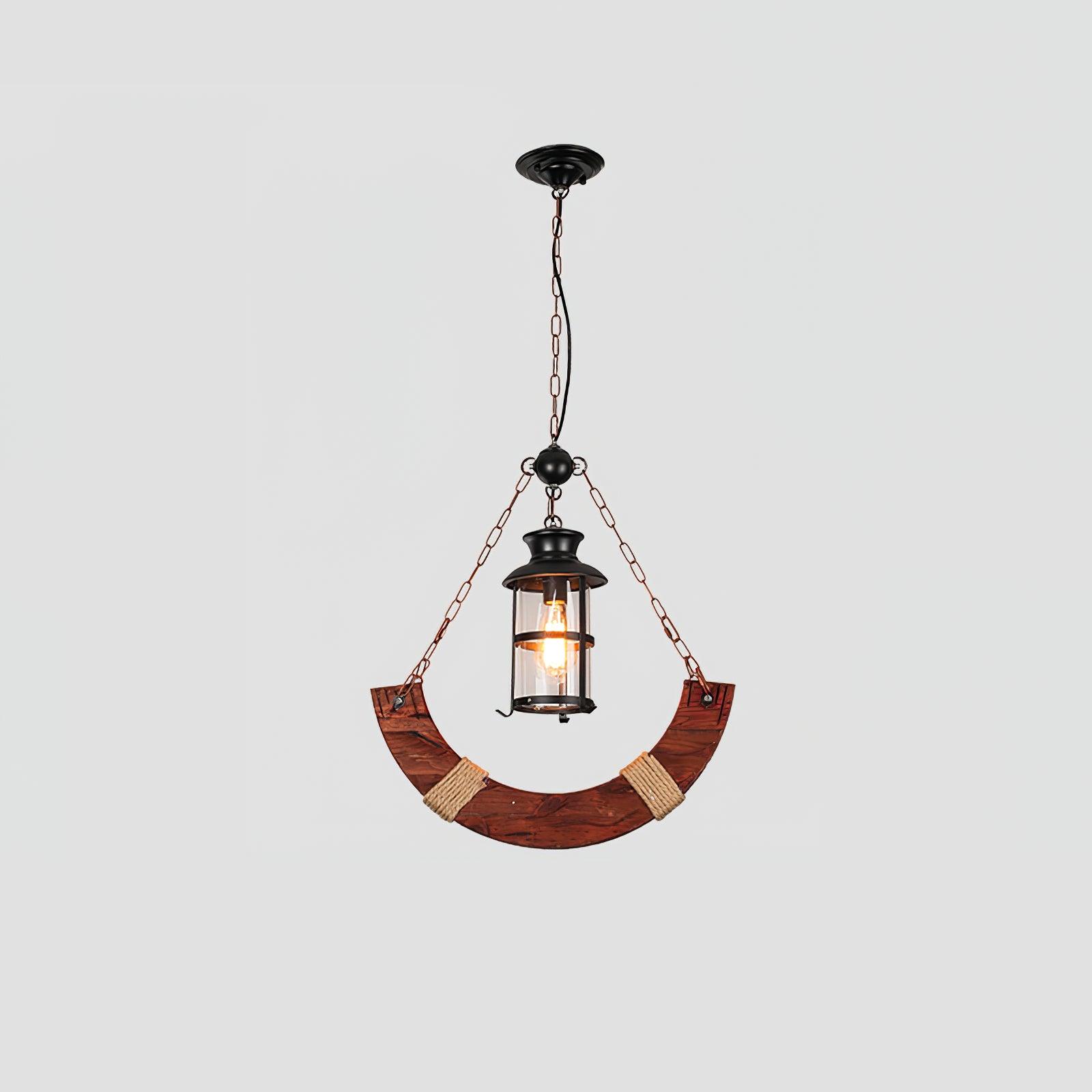 Aurzorir Vintage Wood Chandelier