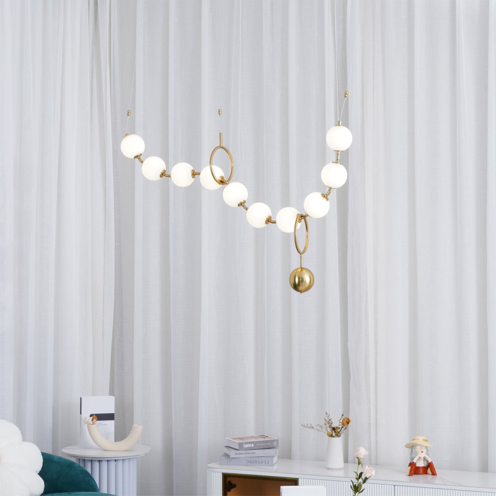 Eirinielle Pendant Lamp Necklace Glass