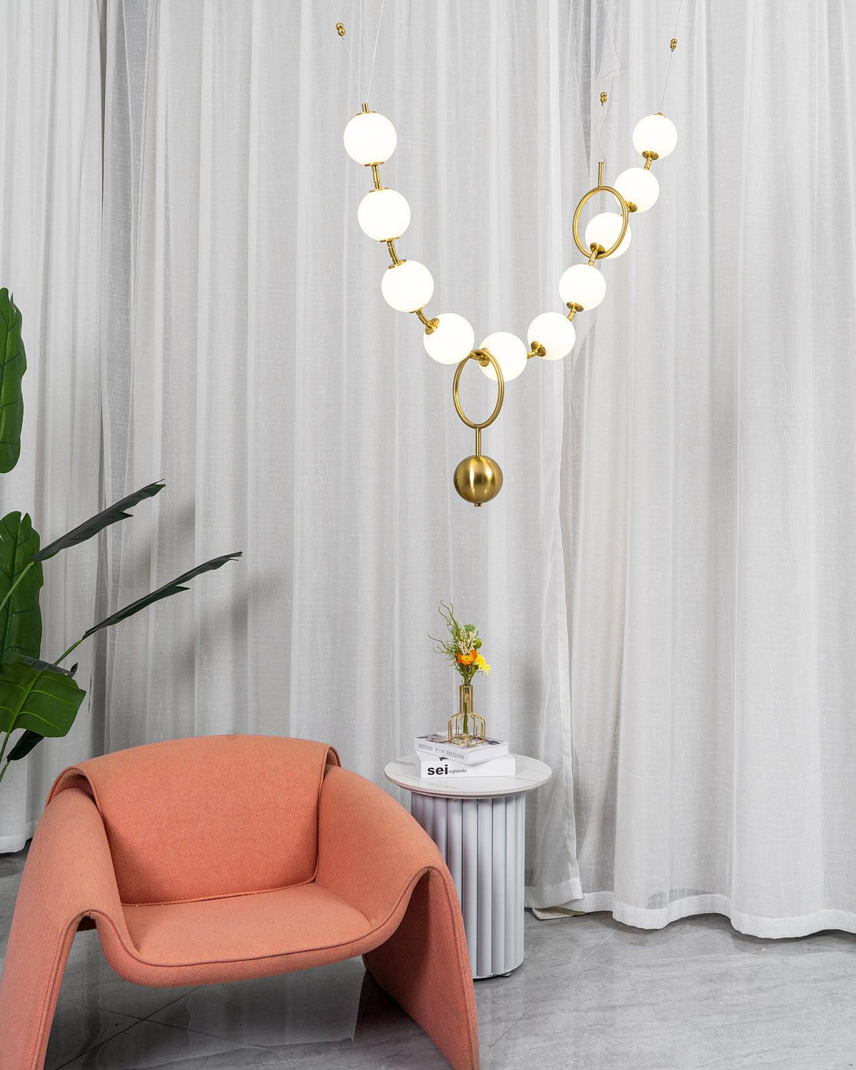 Eirinielle Pendant Lamp Necklace Glass