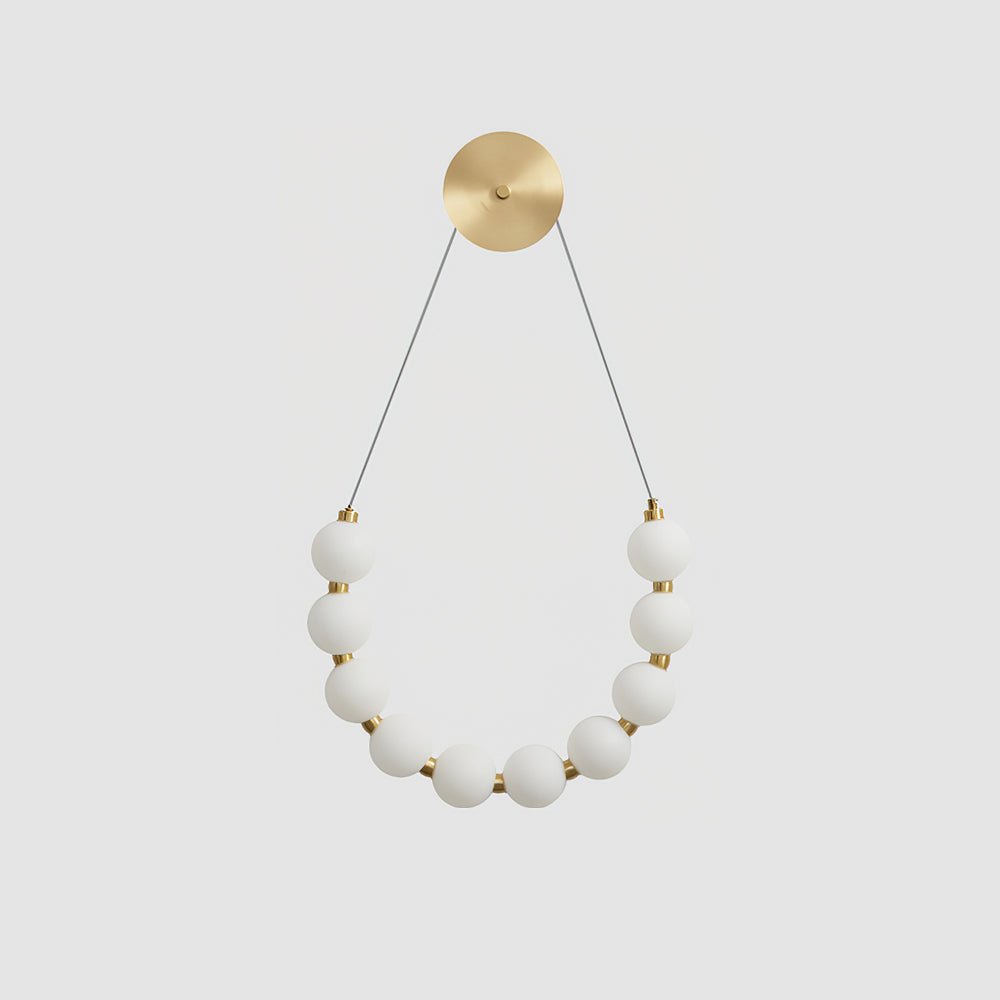 Ilirel Art Necklace Loop Brass Wall Lamp