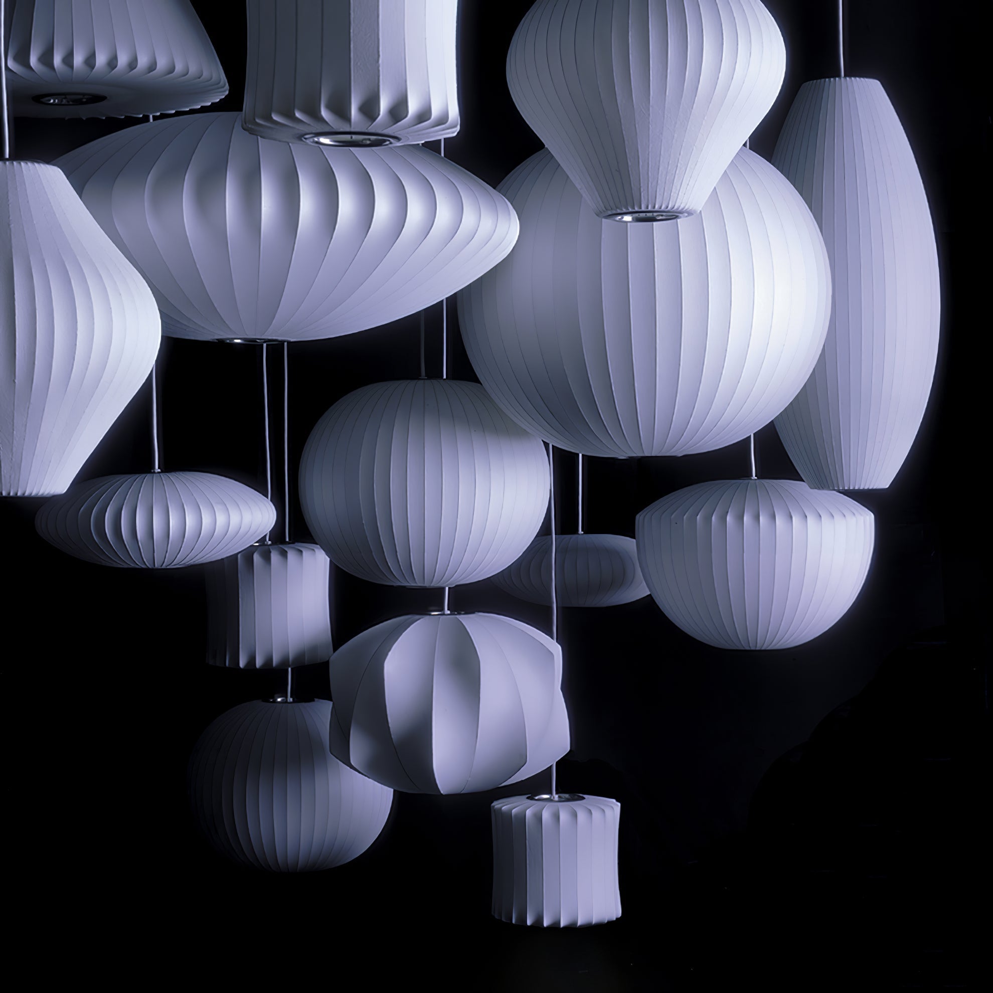 Nebula Bubble Mulberry Silk Pendant Lamp