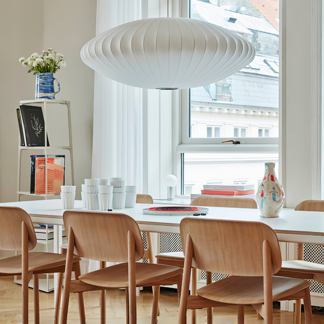 Nebula Bubble Mulberry Silk Pendant Lamp