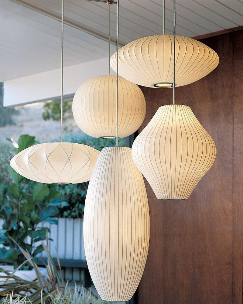 Nebula Bubble Mulberry Silk Pendant Lamp - Neutral Decor