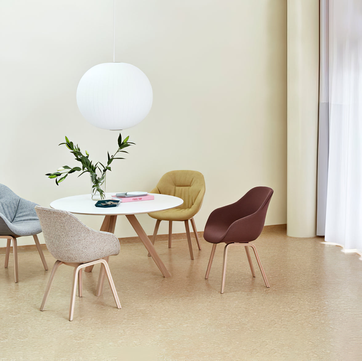 Nebula Bubble Mulberry Silk Pendant Lamp