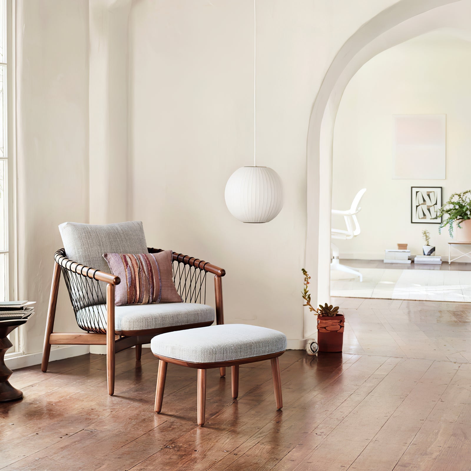 Nebula Bubble Mulberry Silk Pendant Lamp - Neutral Decor