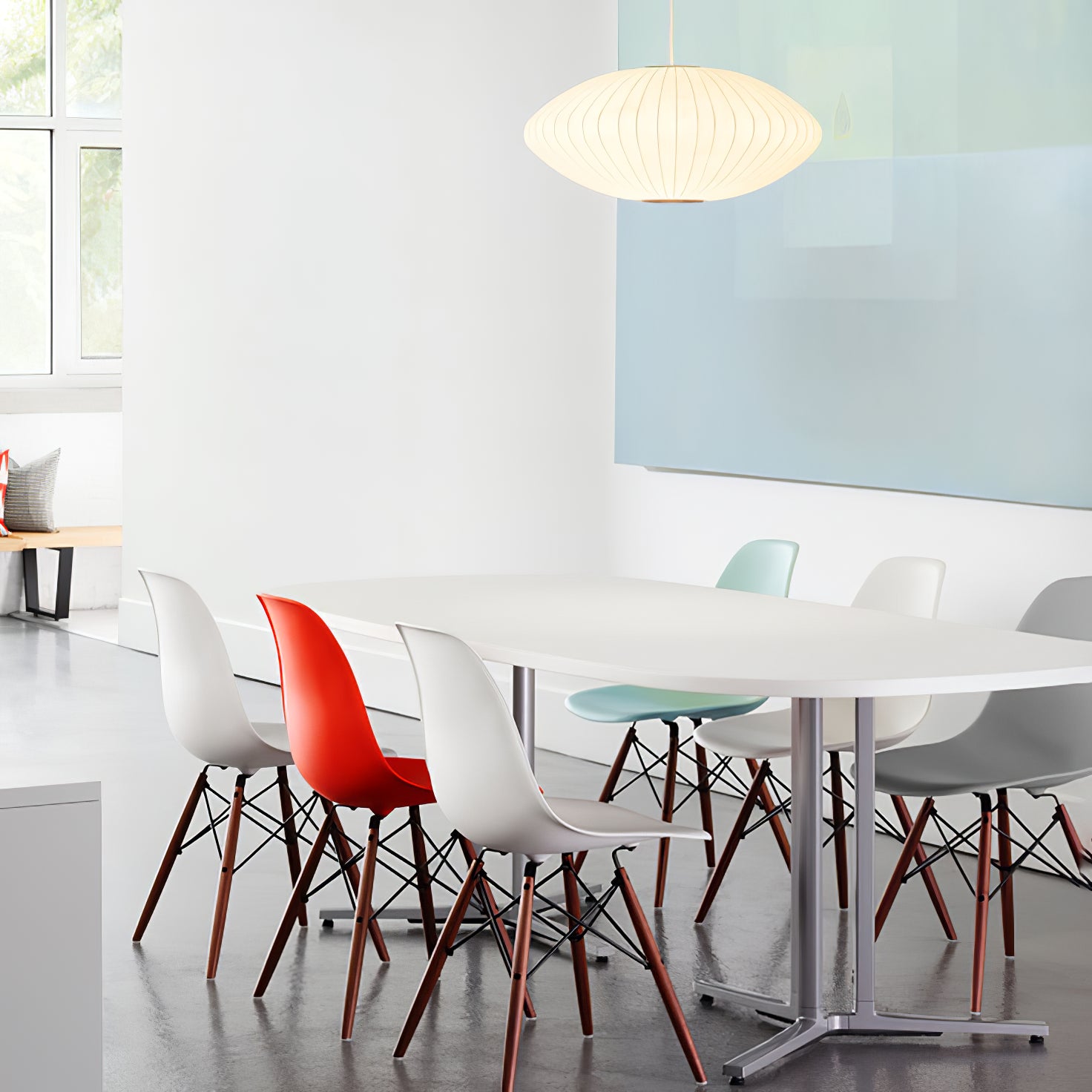 Nebula Bubble Mulberry Silk Pendant Lamp