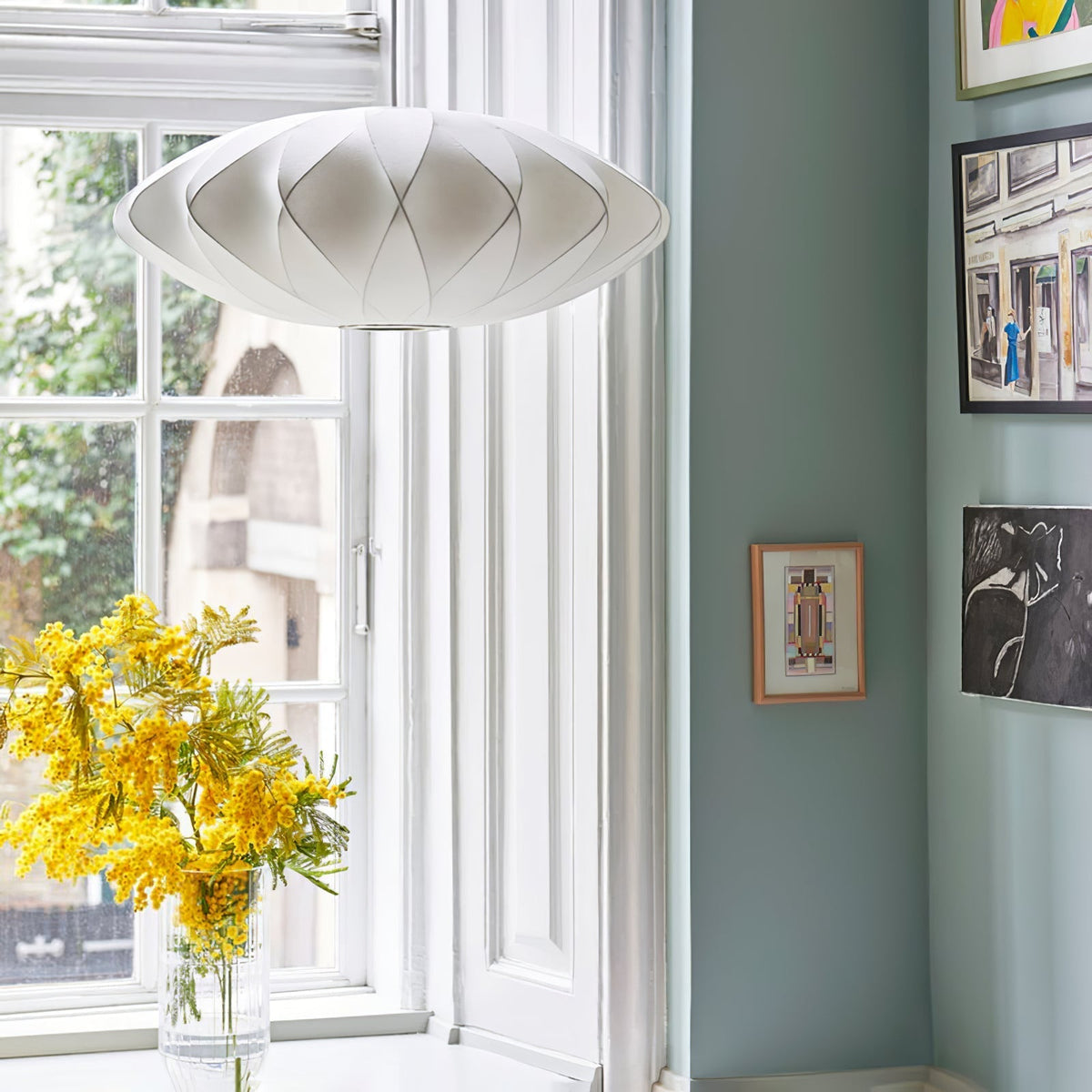 Nebula Bubble Mulberry Silk Pendant Lamp