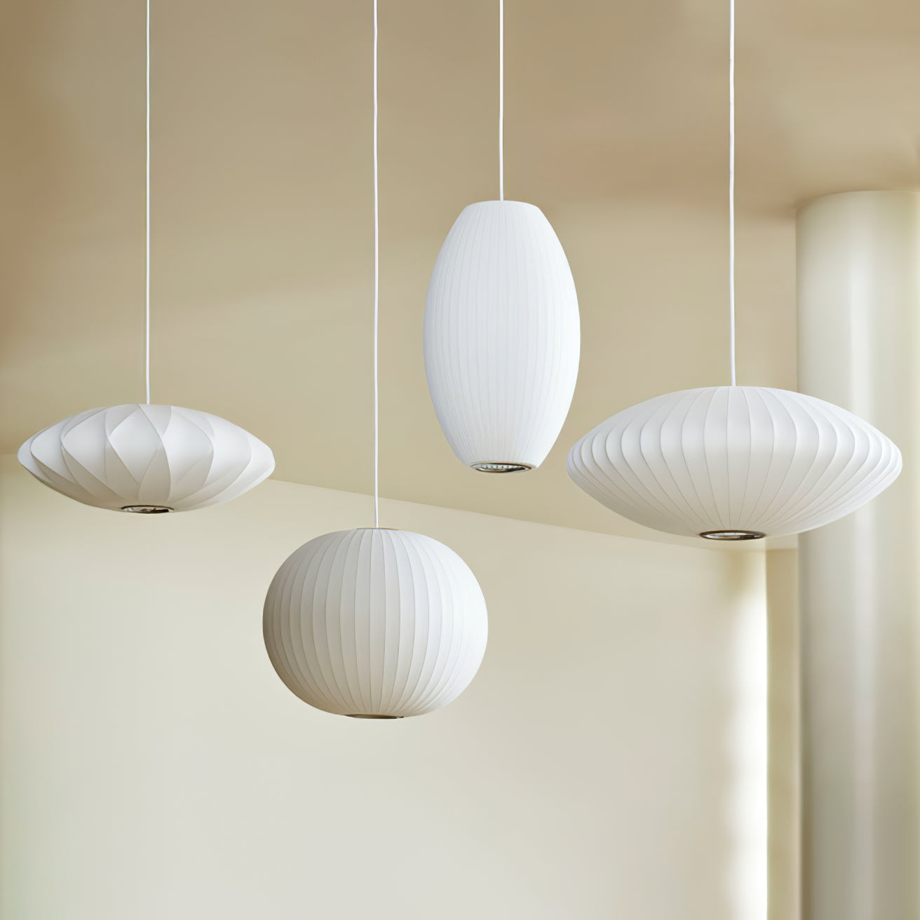 Nebula Bubble Mulberry Silk Pendant Lamp