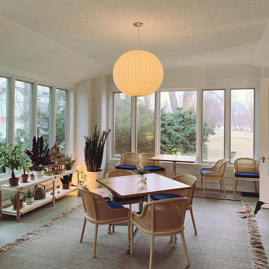 Nebula Bubble Mulberry Silk Pendant Lamp