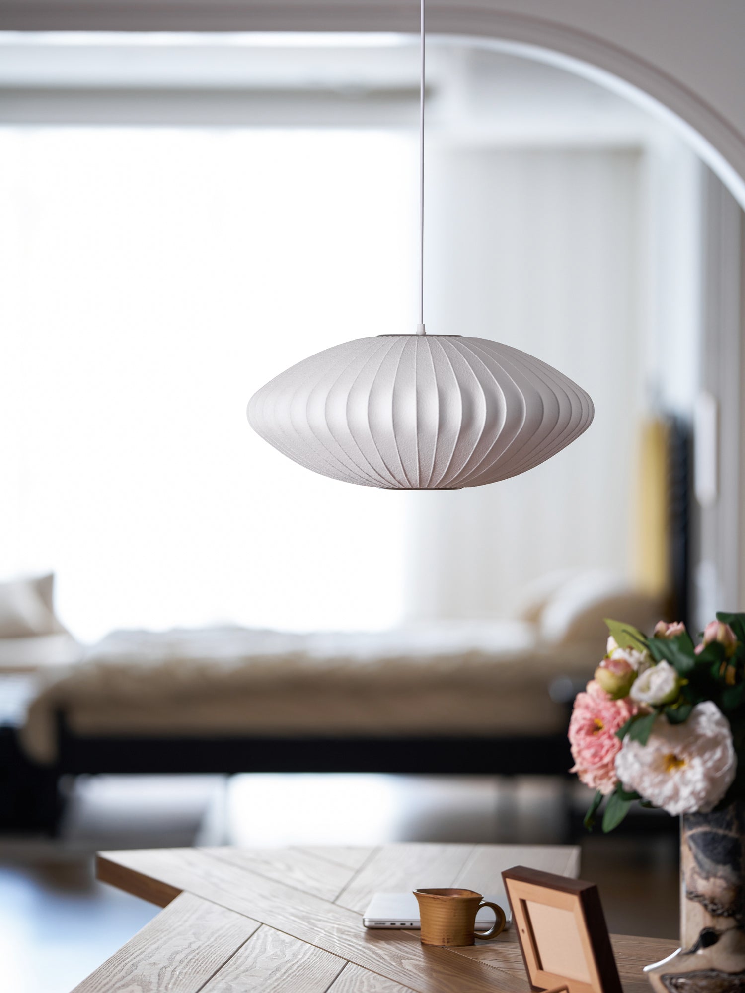 Nebula Bubble Mulberry Silk Pendant Lamp