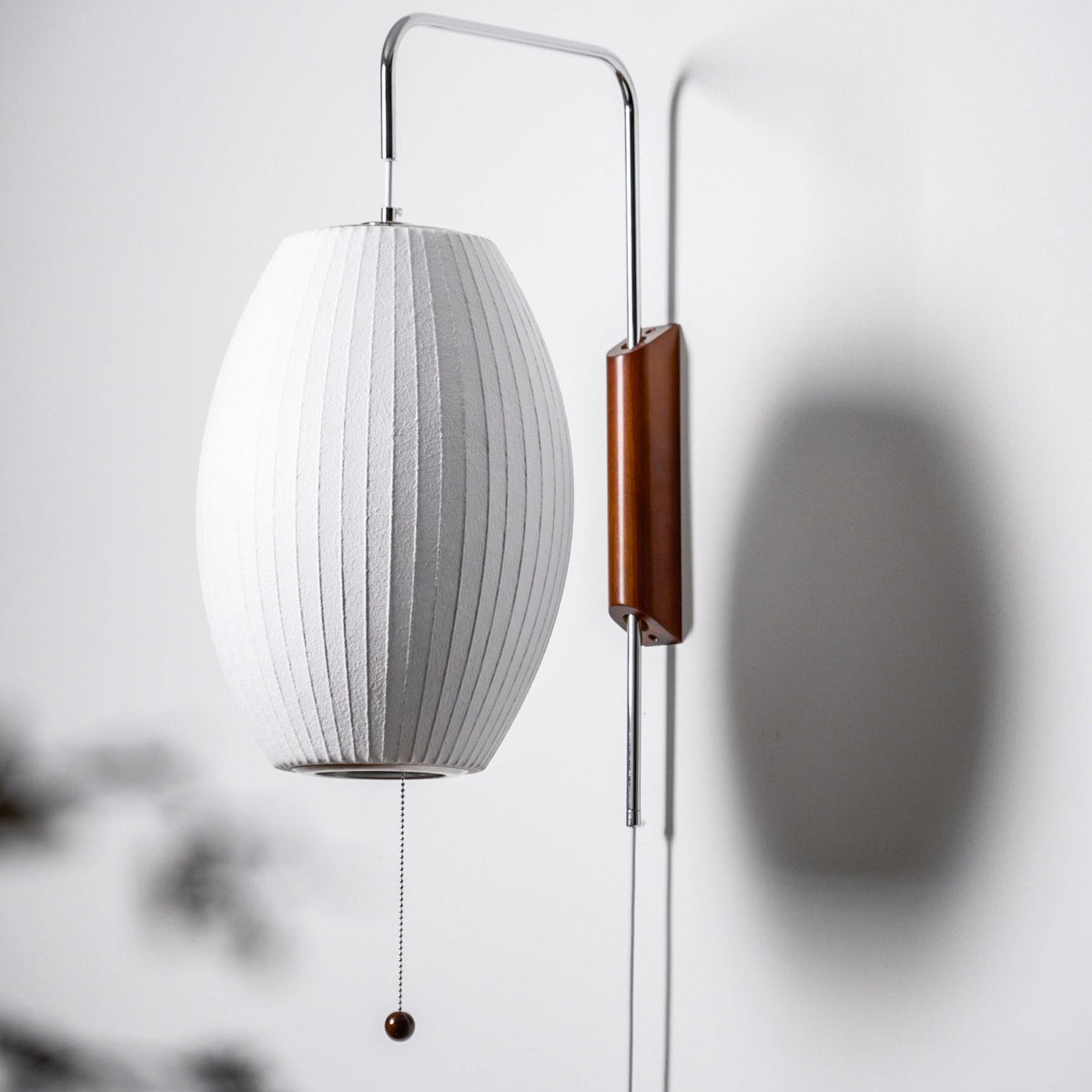 Hugo Wall Sconce Walnut Ball