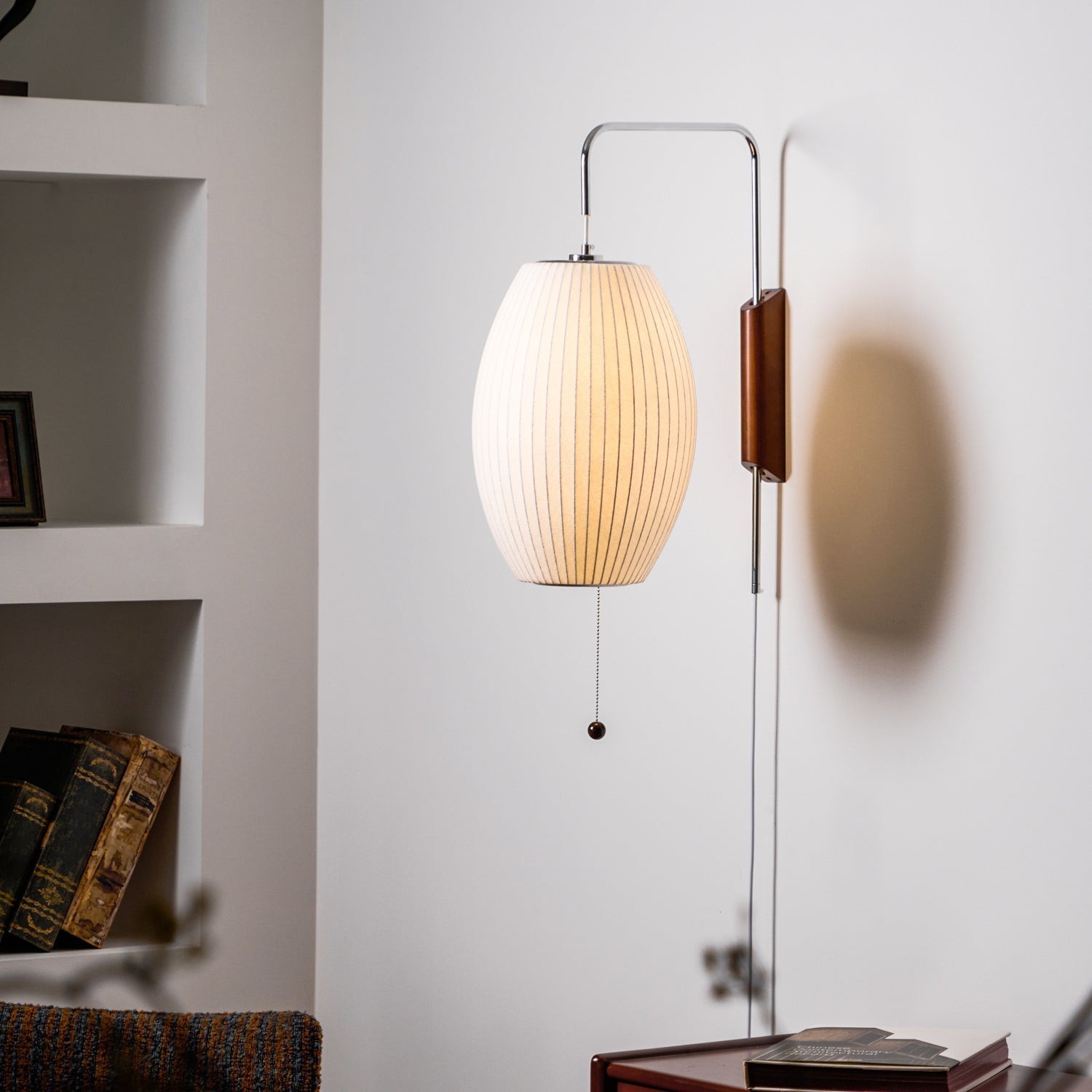 Hugo Wall Sconce Walnut Ball