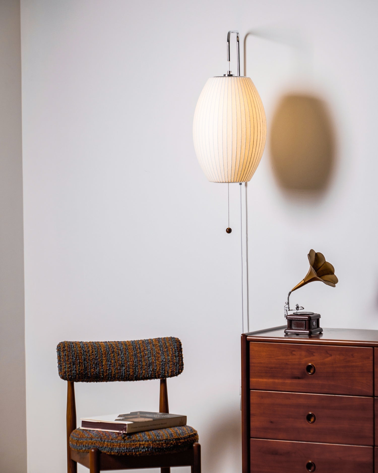 Lustra Wall Sconce Walnut Ball - Neutral Decor