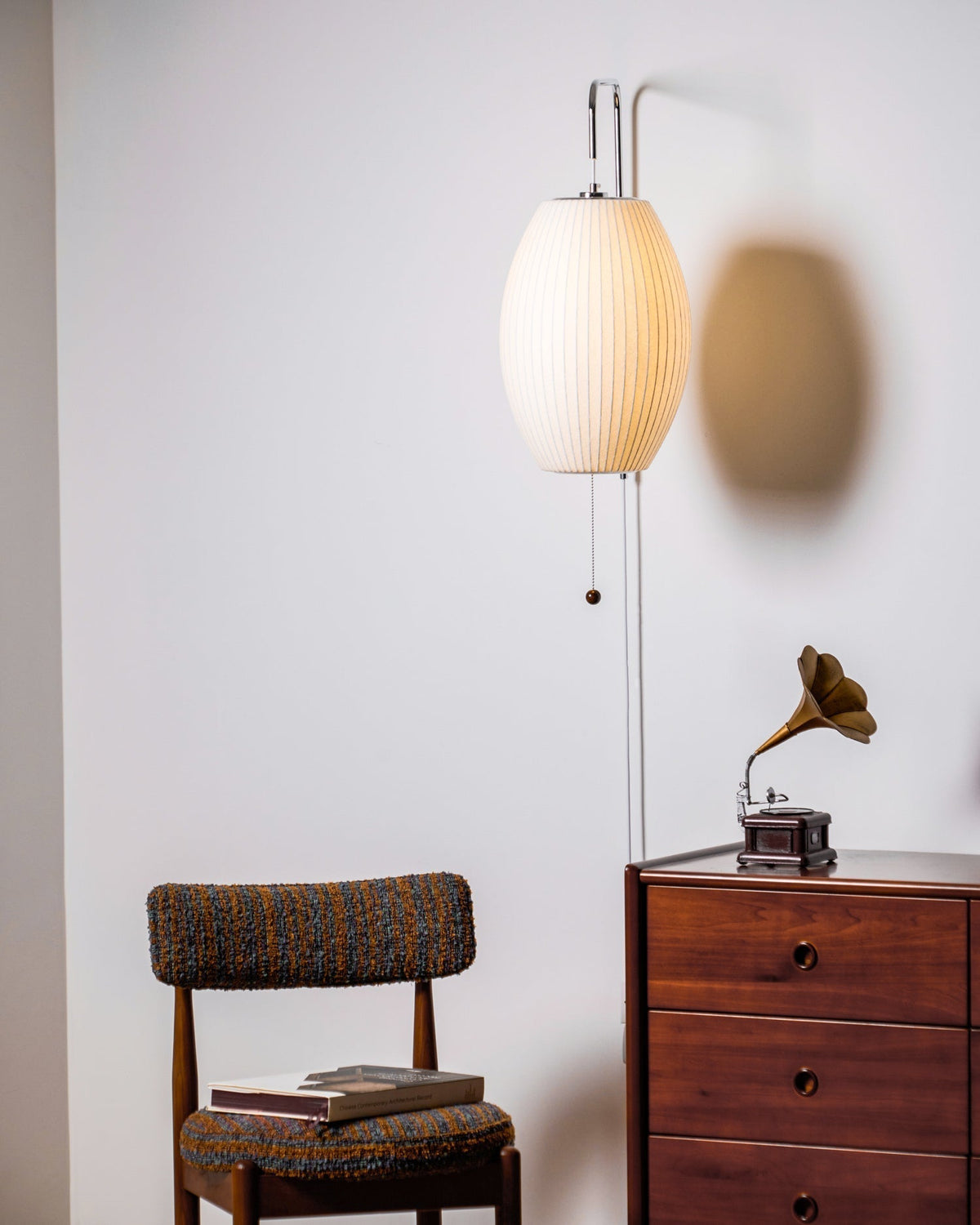 Hugo Wall Sconce Walnut Ball