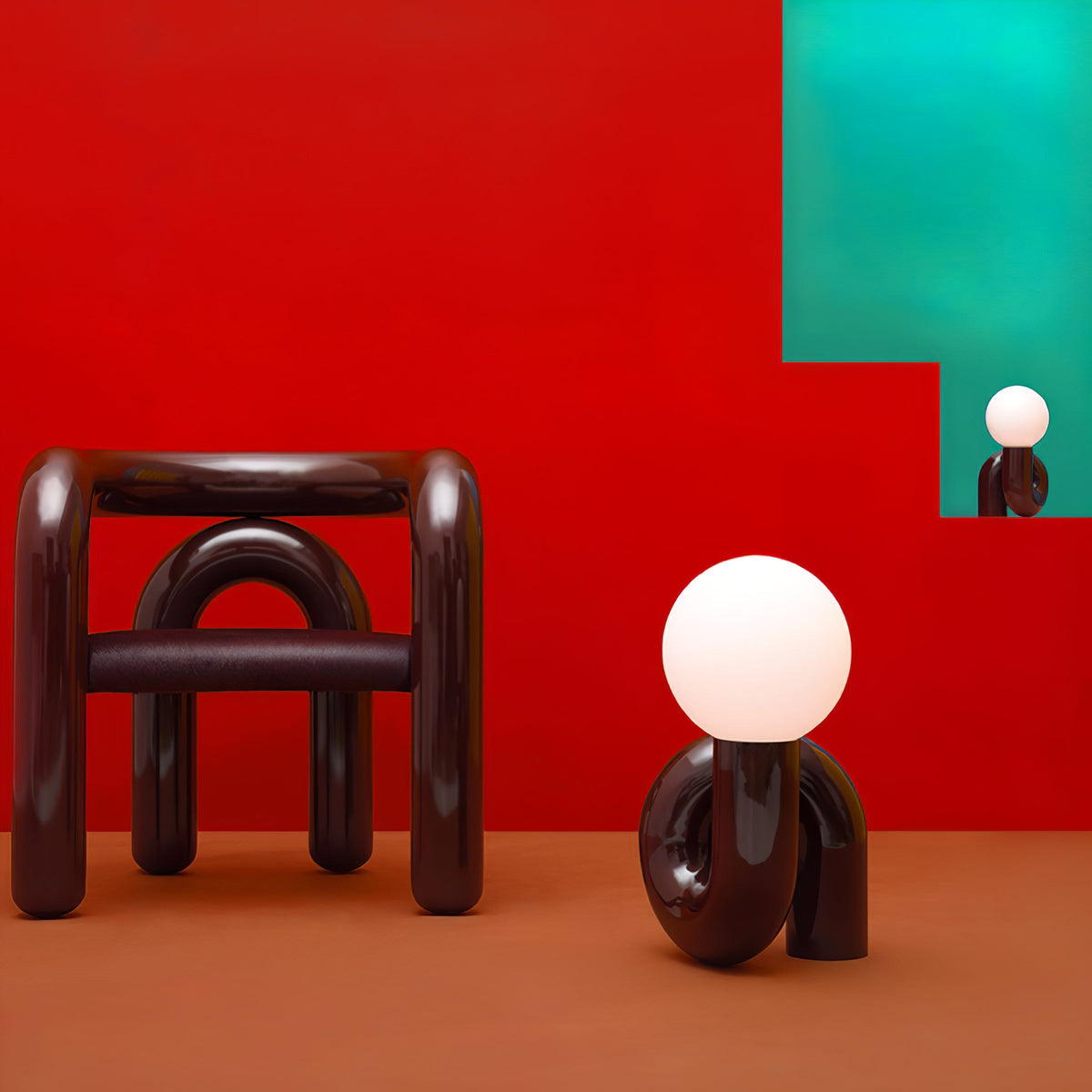 Soreeon Lamp Playful N Shape All White